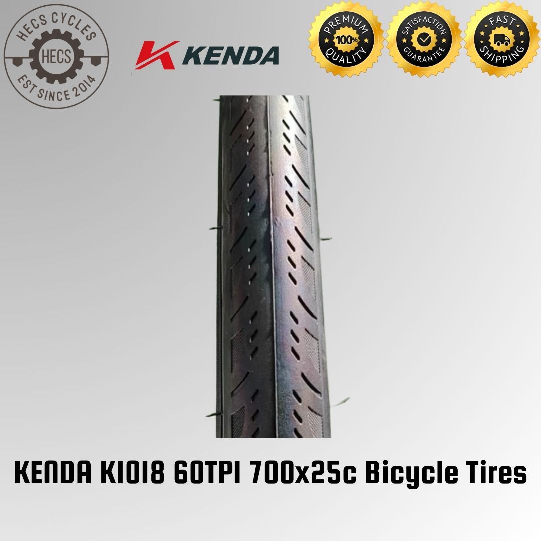 INSTOCK KENDA K1018 60TPI 700x25c Bicycle Tires Fixed Gear Fixie Road Bike Singlespeed Sports Equipment Bicycles Parts Parts Accessories on Carousell