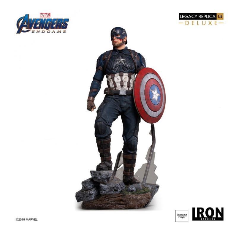 Iron studio 1/4 captain America deluxe version, Hobbies & Toys, Toys ...