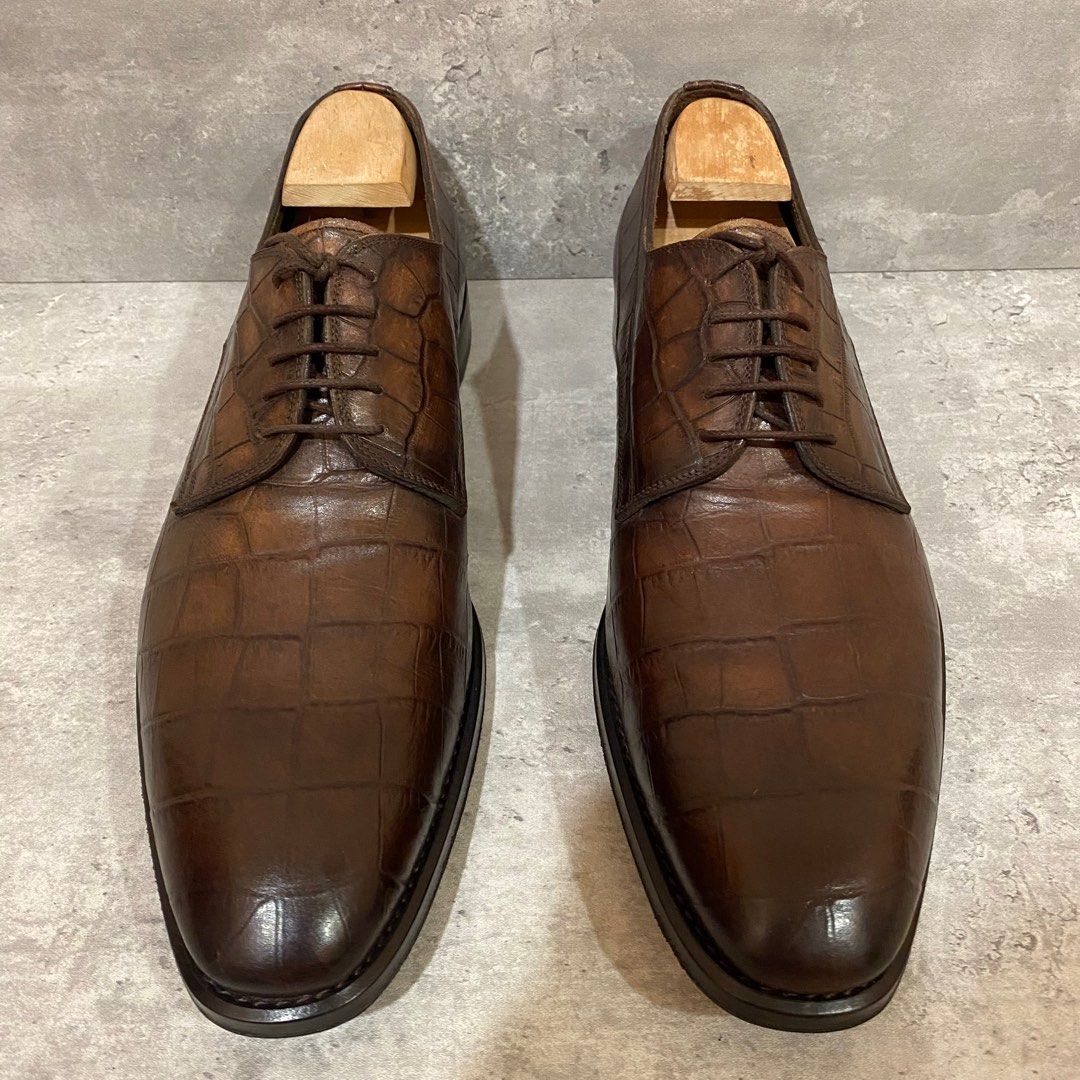 J Wilton brown leather shoes size 8uk Men s Fashion Footwear