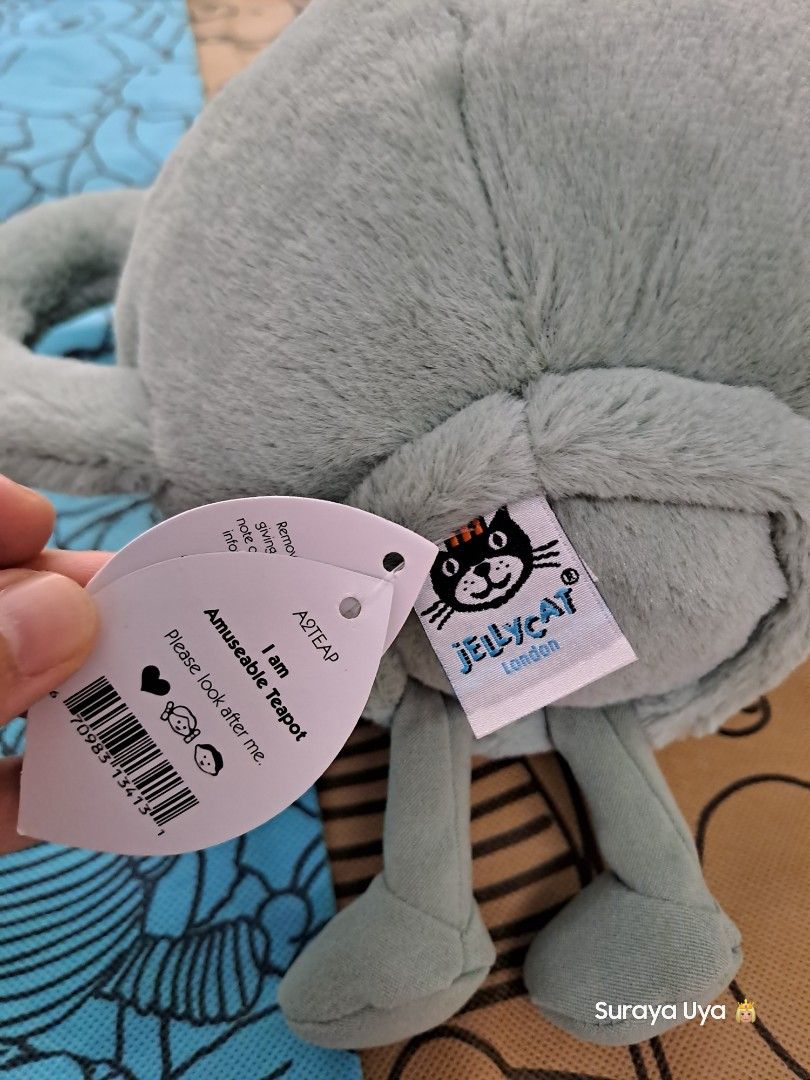 Jellycat teapot, Hobbies & Toys, Toys & Games on Carousell