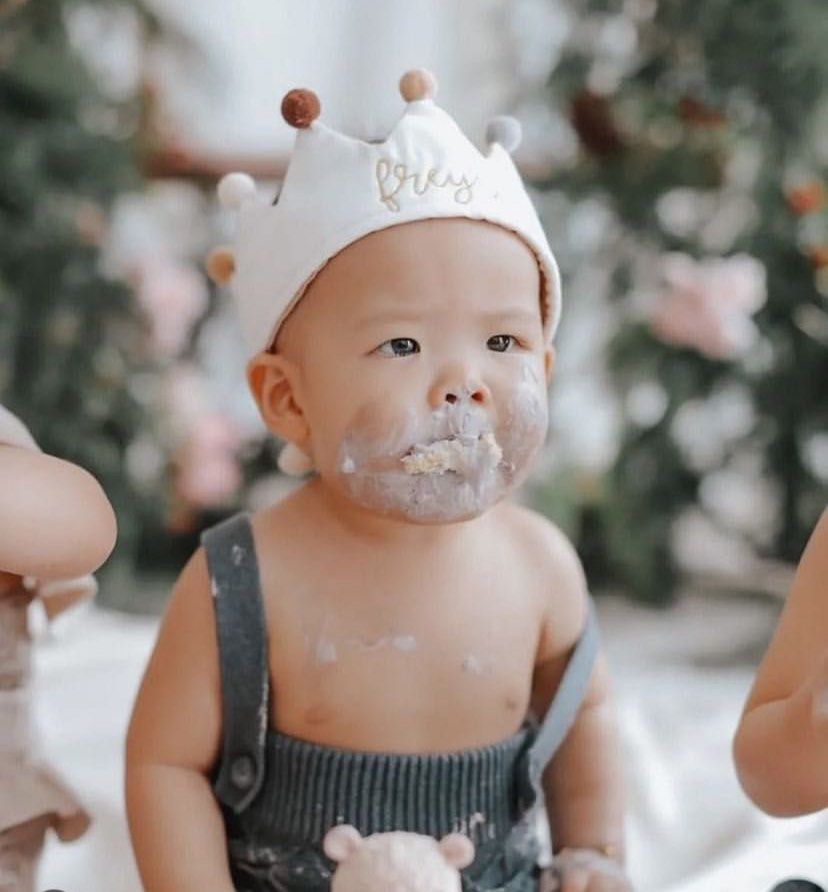 Prince crown for 1st birthday deals