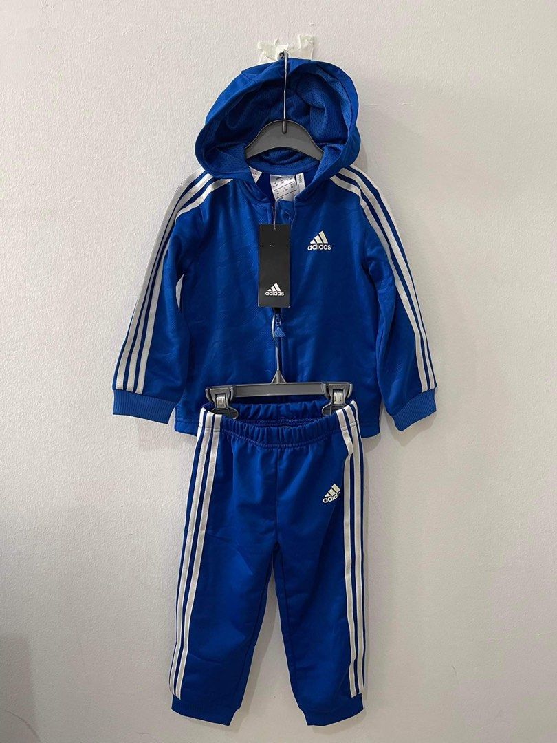 Shiny hooded jogger set sales