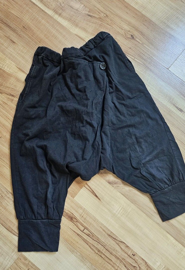 3/4 Harem Pants black 