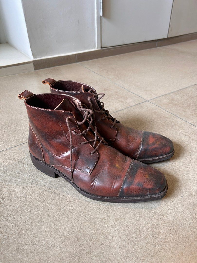 Real leather boots outlet