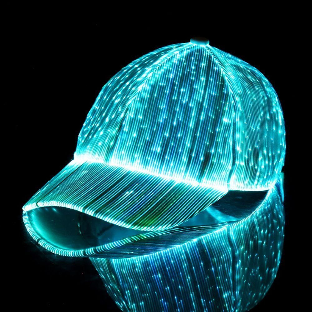 LED Light Up Led Baseball Cap Glowing Adjustable Sun Hat For Night