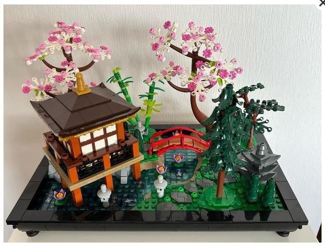LEGO Icons 10315 Tranquil Garden, Zen (Japanese Japan themed), Perfect  Christmas Present