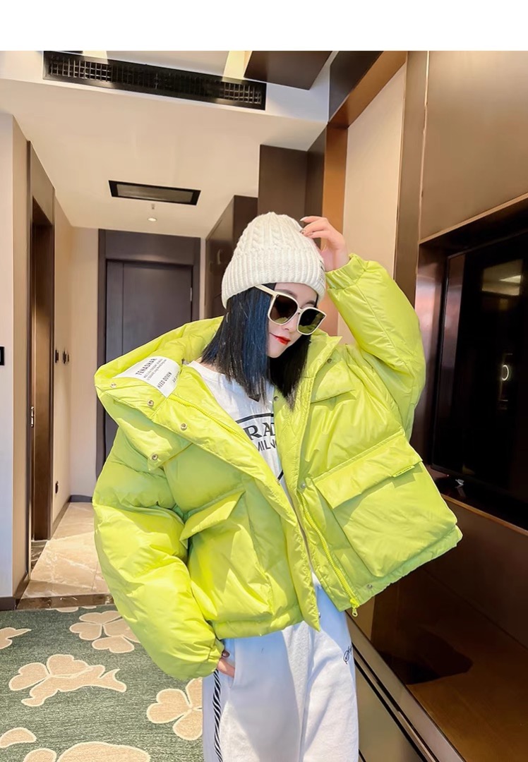 Lime green winter jacket hot sale