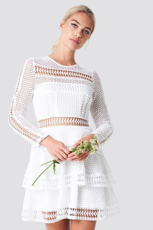 Lin Ahlborg x Na-kd Crochet Dress White, Women's Fashion, Dresses & Sets,  Dresses on Carousell