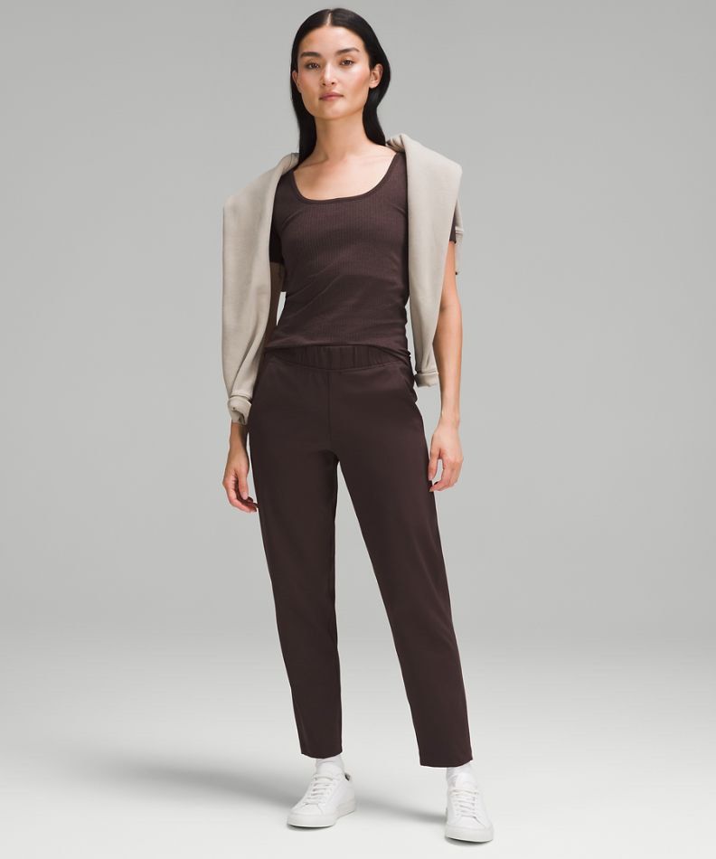 Lululemon Luxtreme Slim-Fit Pull-On Mid-Rise Pants Asia Fit 26” (Espresso),  Women's Fashion, Activewear on Carousell