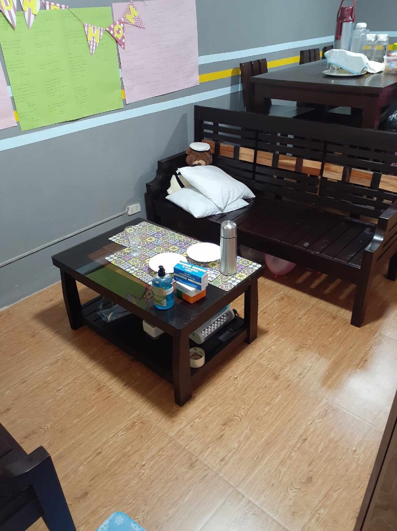 Mahogany sala set, Furniture & Home Living, Furniture, Sofas on Carousell
