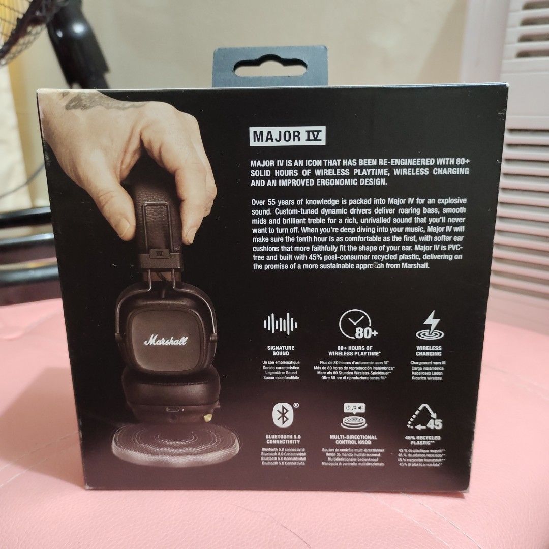 Marshall Major IV Wireless Bluetooth Headphones (Category: Headphones & Headsets) located in Manila. Submitted by krizziana.ph (Listing ID 1284936172, Image 2). Description: .