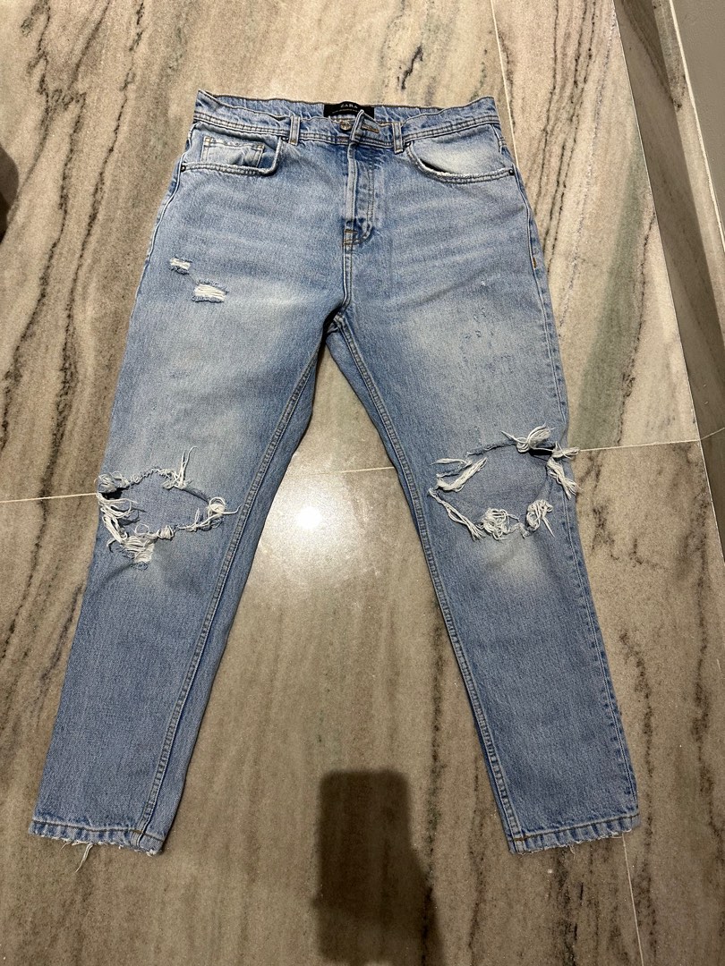 Zara ripped jeans mens sales