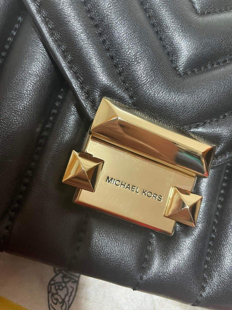 Michael kors whitney small sales quilted leather convertible shoulder bag