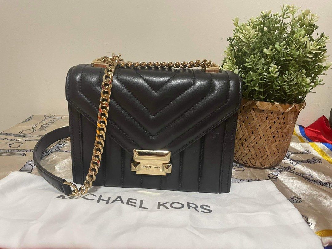 Michael kors whitney small quilted leather hotsell convertible shoulder bag