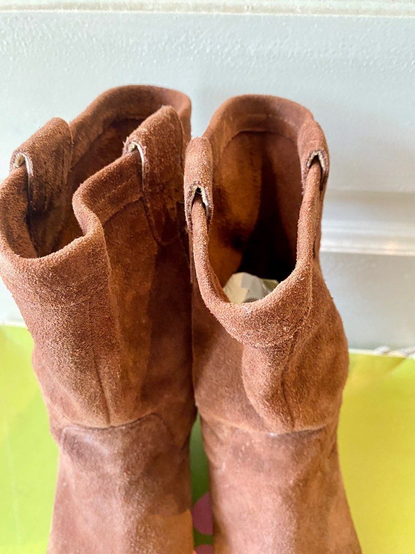 Naturalizer Suede Boots Women s Fashion Footwear Boots on Carousell