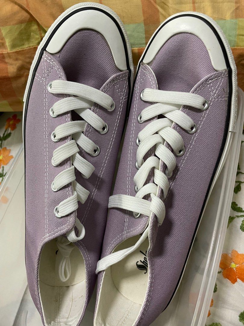 New Light Purple Shoes Women s Fashion Footwear Sneakers on