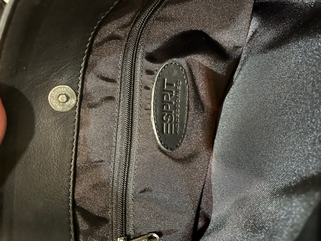 NEW Vintage Esprit Germany Leather Tote Bag, Barang Mewah, Tas