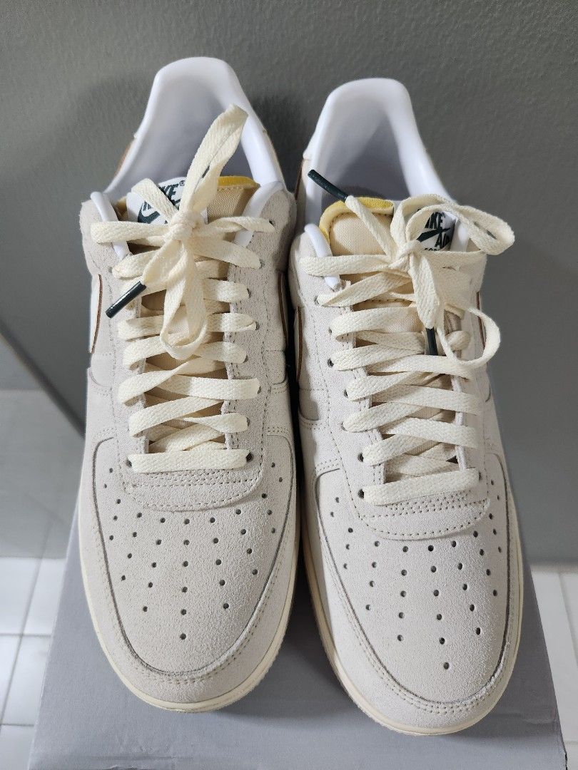 Nike Air force 1 AF1 07 Off white cream suede