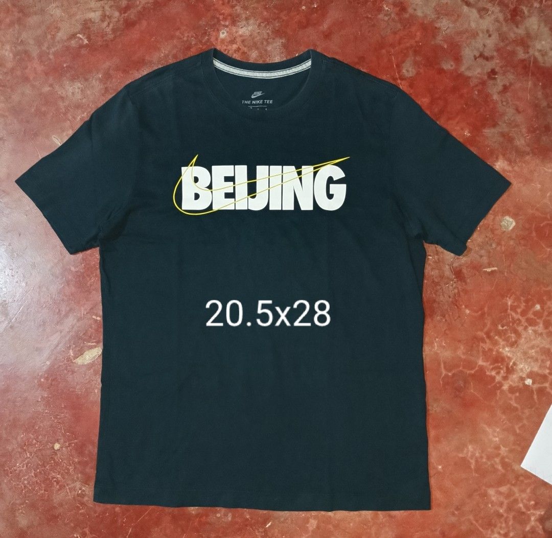 Nike beijing tee dark navy Men s Fashion Tops Sets Tshirts Polo Shirts on Carousell