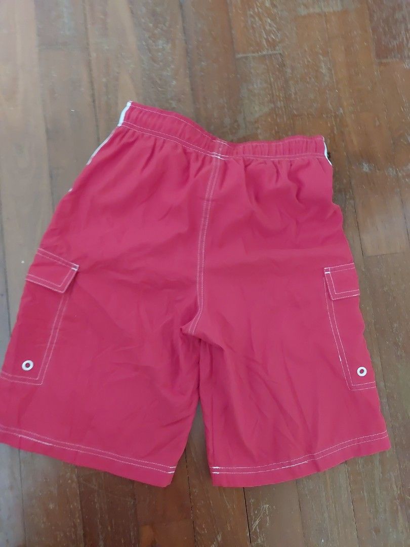 Red nike shorts youth on sale