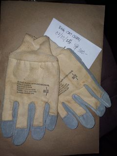 NOS US Military Working Gloves Heavy on Canvas  Made in USA Sz Medium