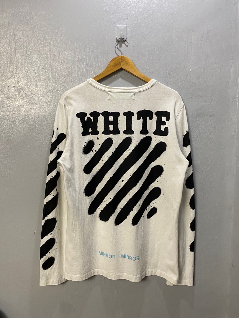 Off white spray paint long sleeve cheap