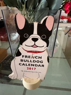 Old calendar - French bulldog Calendar 2017