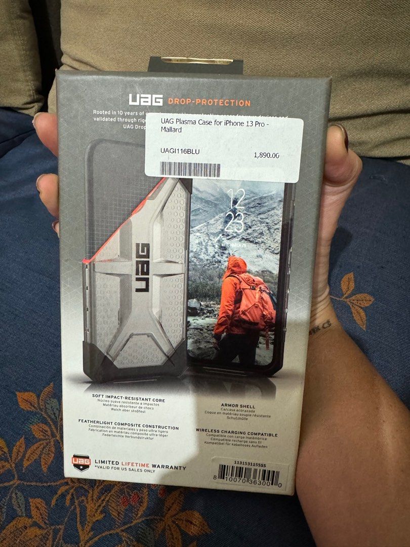 Original Pre-loved Cases for iPhone 13 PRO (Category: Cases & Sleeves) located in San Pedro. Submitted by cathy_paras (Listing ID 1284867230, Image 2). Description: Original Pre-loved Cases for iPhone 13 PRO UAG PLASMA CASE - ₱700.00 UAG LIFEPROOF - ₱1,000.00 SPIGEN - ₱500.00 Location : San Pedro Laguna Pick-up/lalamove ready!.
