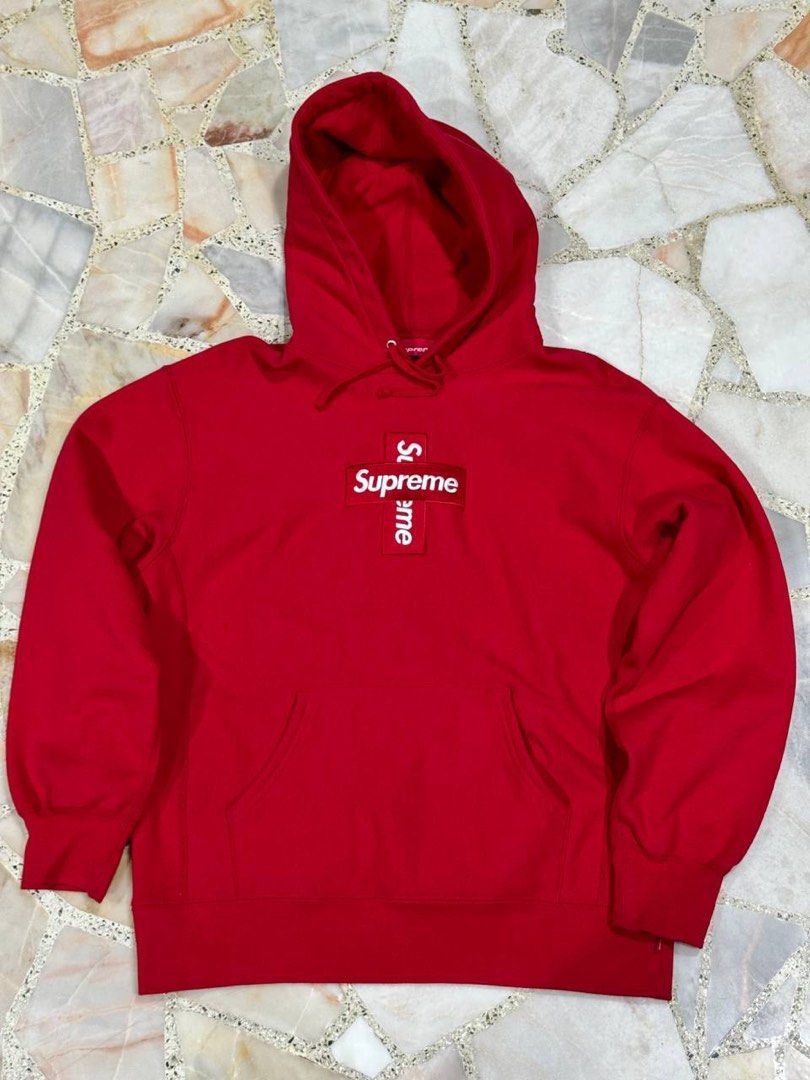 Original Supreme Hoddies Cross Box Logo Hoodies Men s Fashion