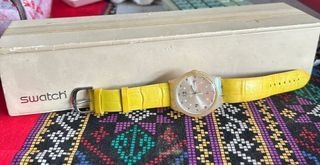 Original Swatch Leather Watch