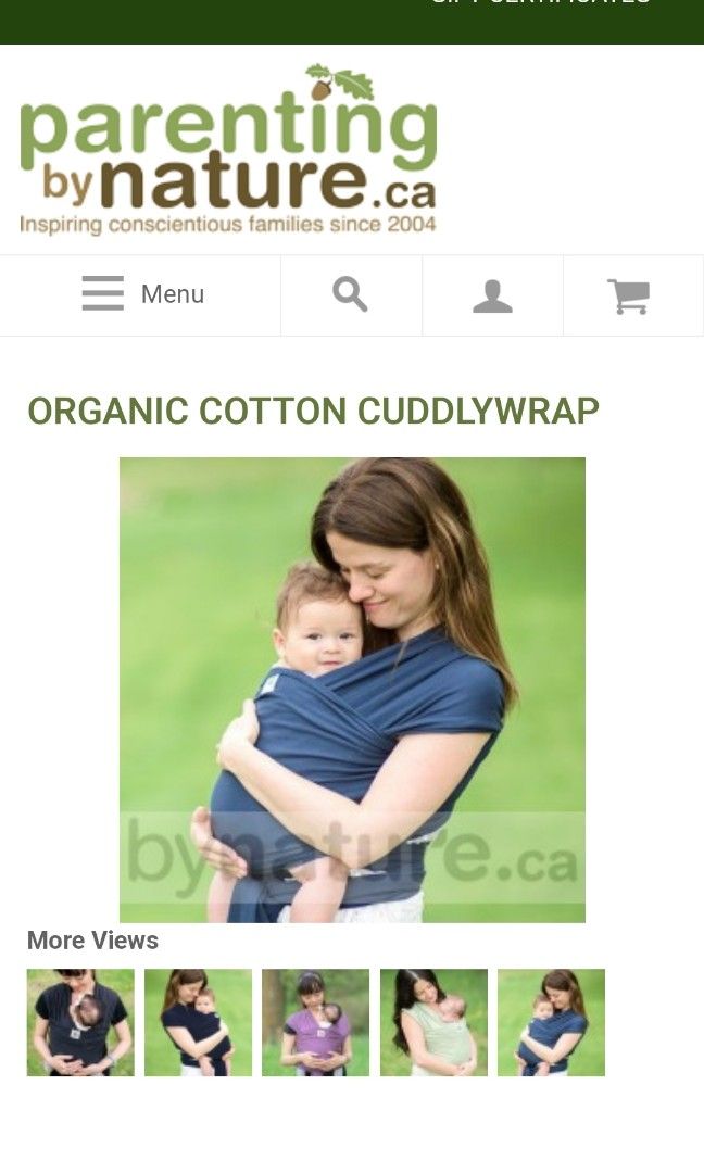 Parenting by Nature Cuddly Wrap Brand New from Canada