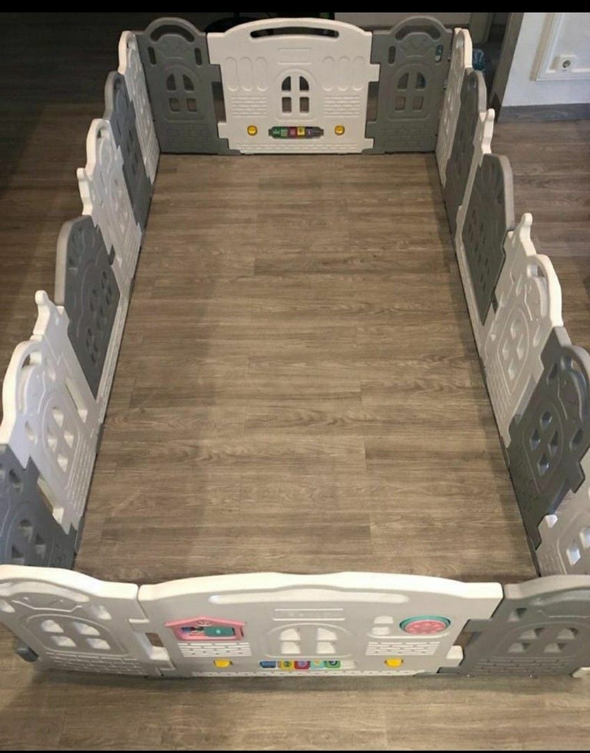 Parklon fence magic castle (10+2) monochrome, Bayi Anak, Ranjang