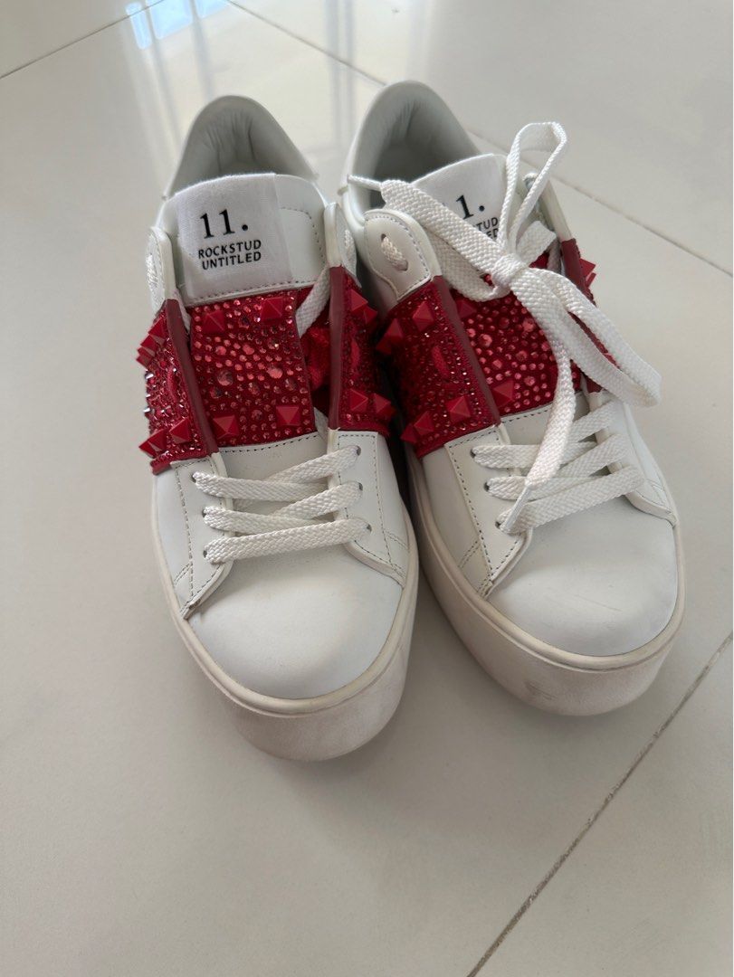 Red and pink sneakers store