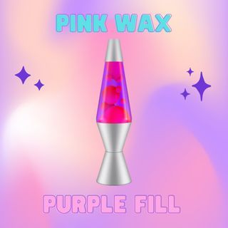 Pink Wax Purple Fill Lava Lamp
