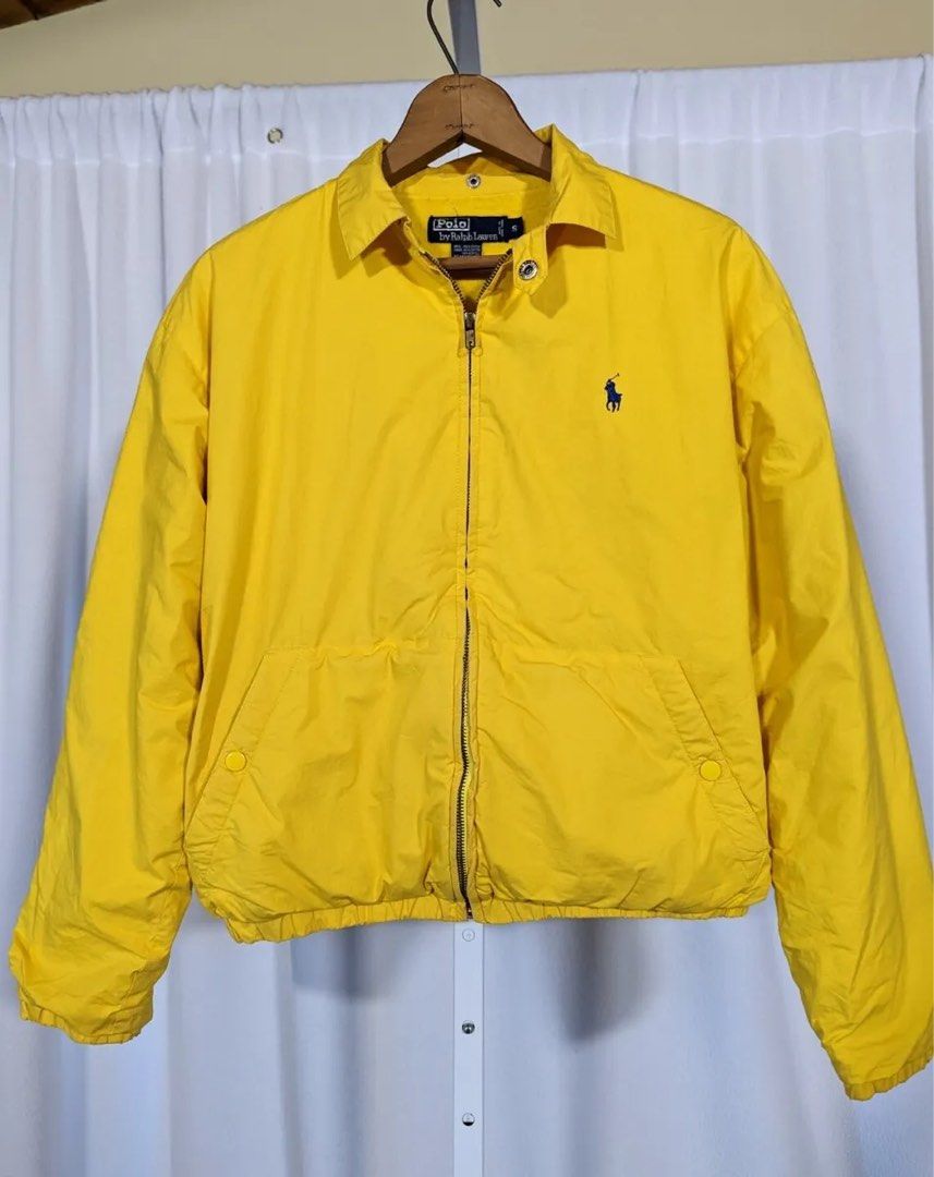 Yellow discount polo windbreaker