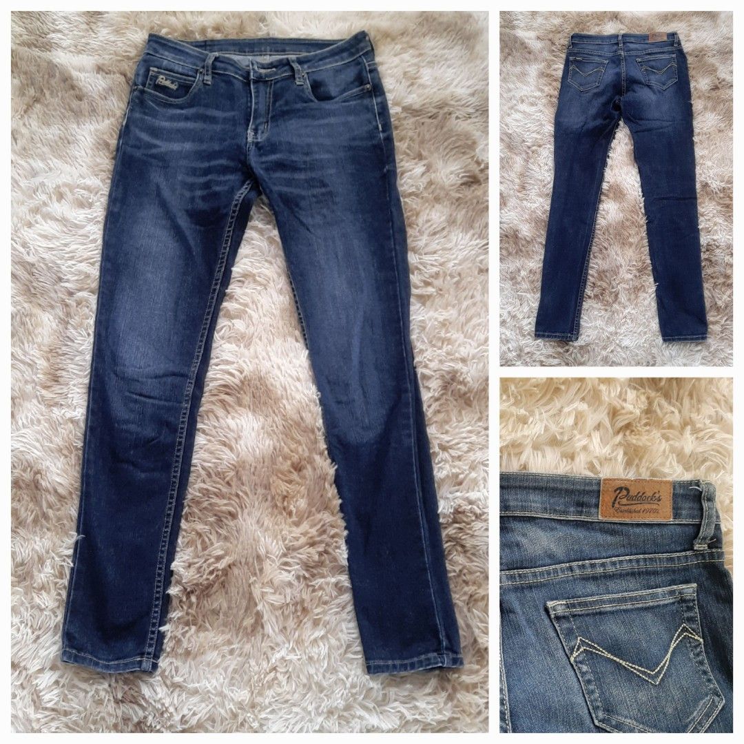 preloved skinny denim pants (Category: Jeans) located in Naic. Submitted by JustRandomThings (Listing ID 1284954404, Image 1). Description: Brand: Paddock Waistline 27-28 *preloved item pls manage your expectations ✨️LAST PRICE POSTED✨️ payment first policy if in doubt, do not buy SF NOT INCLUDED MOP: gcash paymaya Courier: J&T lalamove available for meetup around hillsview naic, tanza mcdo, tejero.