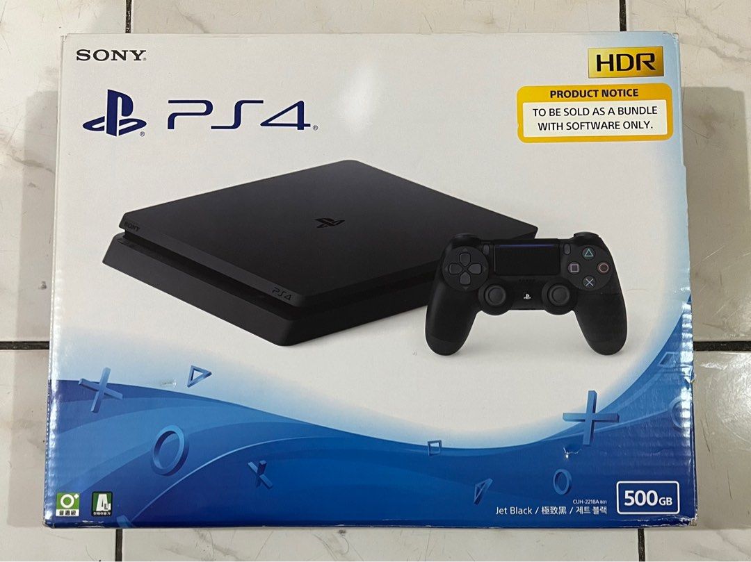 PS4 Console System 500GB Jet Black (CUH-2218A B01) (Category: PlayStation) located in Quezon City. Submitted by gabilau (Listing ID 1284960427, Image 2). Description: PS4 Console System 500GB Jet Black (CUH-2218A B01) Complete with box Inclusions: 2 Original Controllers 2 games (Assassins Creed Syndicate and Assassins Creed Unity).
