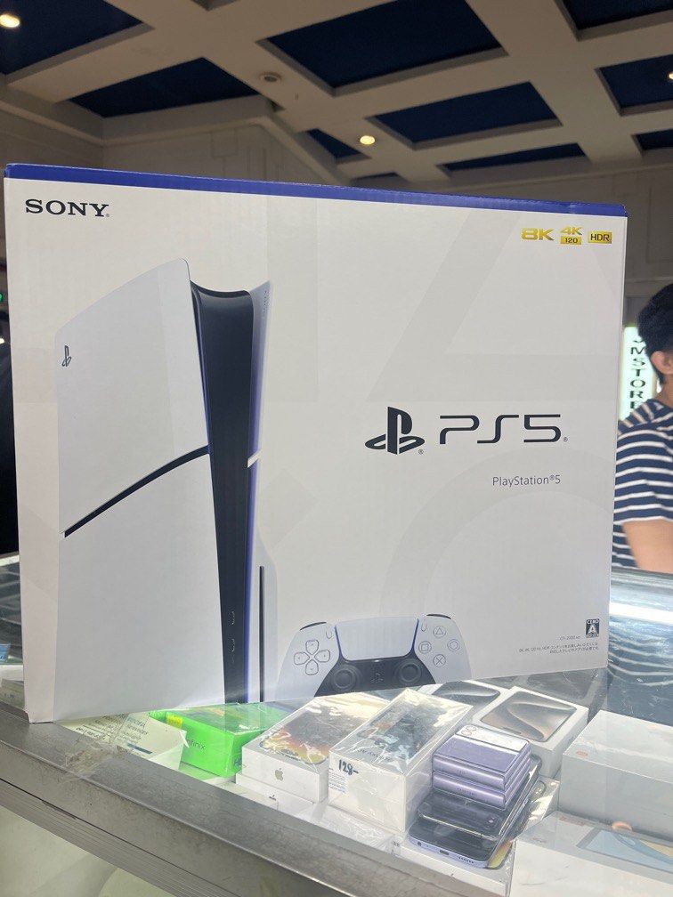 Ps5 slim 1tb available (Category: PlayStation) located in San Juan City. Submitted by allsite (Listing ID 1284924746, Image 1). Description: Ps5 slim 1tb brandnew 1 year warranty Physical store Allsite marketing unit 6 2nd floor theatre mall greenhills 09498236472.