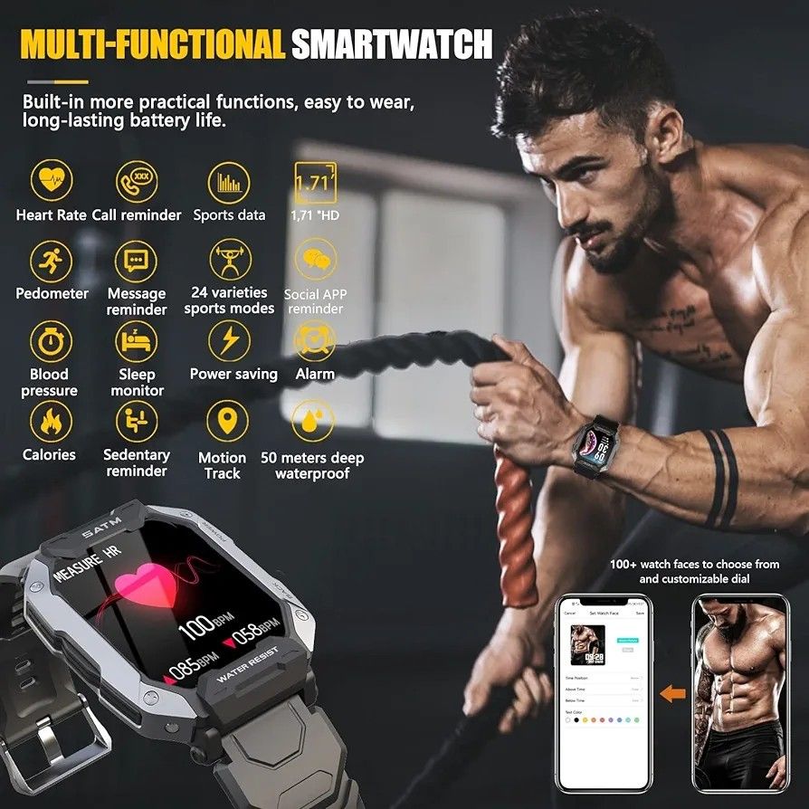 Smart watch ip68 waterproof 5atm cheap