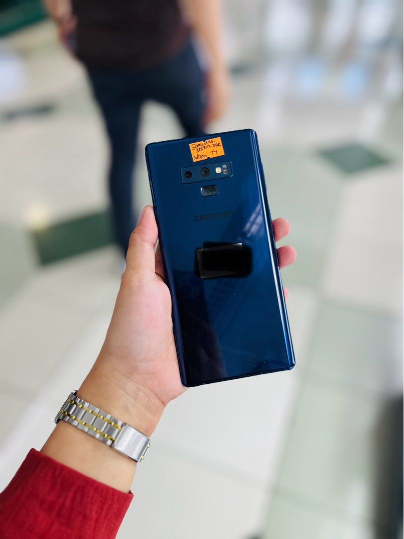 Samsung Note 9 128gb NTC (Category: Samsung) located in San Juan City. Submitted by javedsgadgetshop (Listing ID 1284821641, Image 1). Description: OPEN FOR INSTALLMENT VIA CREDIT CARD/GGIVES & SWAP/TRADE-IN! WE BUY AND SELL ( ANYKINDS OF UNIT BINIBILI PO NAMIN)! PTPA : Padelete po f bawal Read ❗️Onhand ‼️ Samsung Note 9 •128gb •NTC Variant •Good batt health •Factory Unlock •95% Smoothness •No hidden issue | No Repaired •100% Authentic | Not Refu