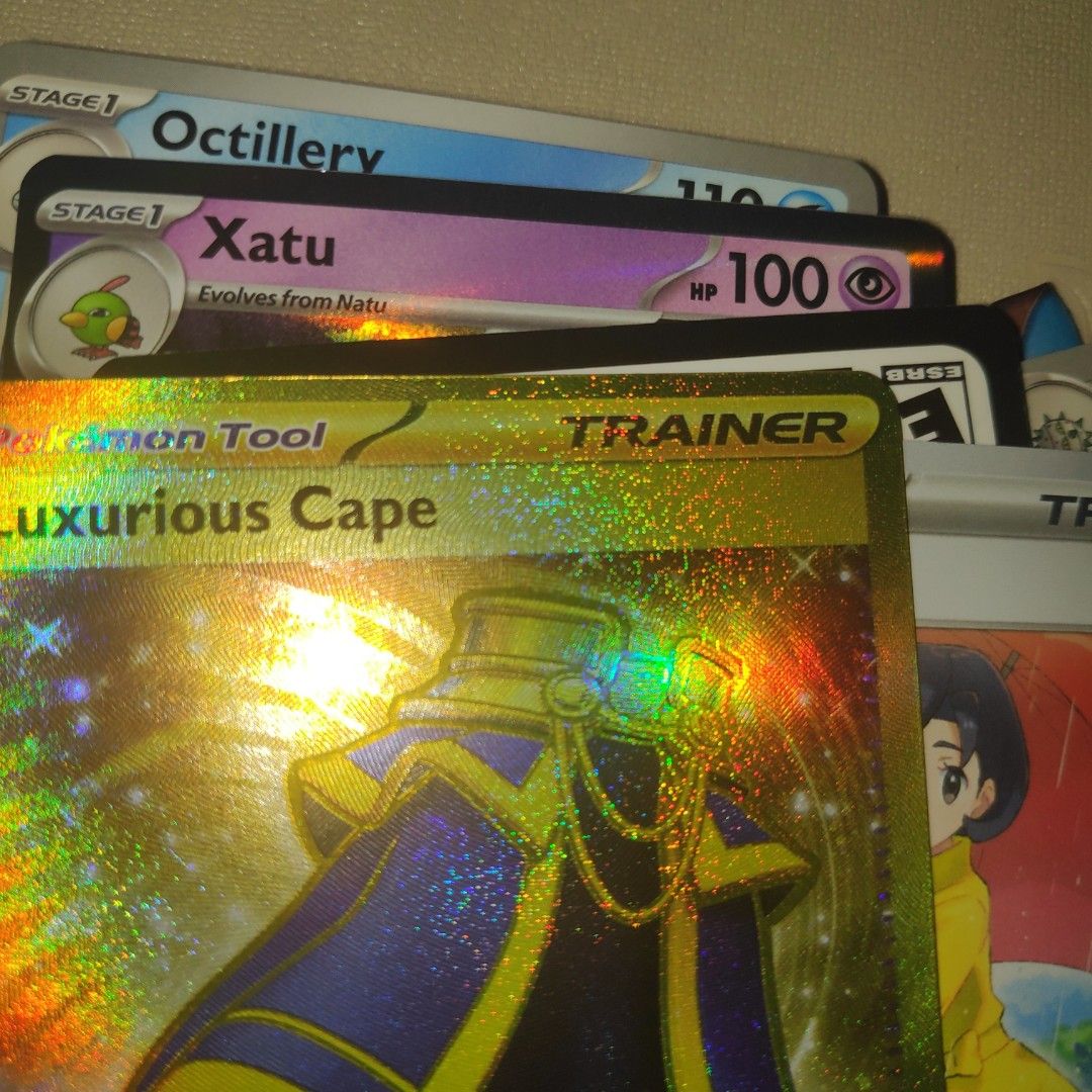 gold luxurious cape pokemon card 265/182 and if that Pokemon gets Knocked Out by damage from an opponents attack Pokemon Cards Bundle: Holo/reverse +