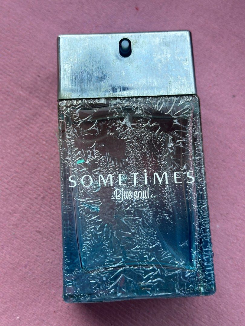 Sometimes Blue Soul (Category: Fragrance & Deodorants) located in Bulacan. Submitted by ms.gemini (Listing ID 1284941223, Image 1). Description: Very old Preloved from japan 100 ml.. 90% remaining juice For Men Last Pic for reference only.