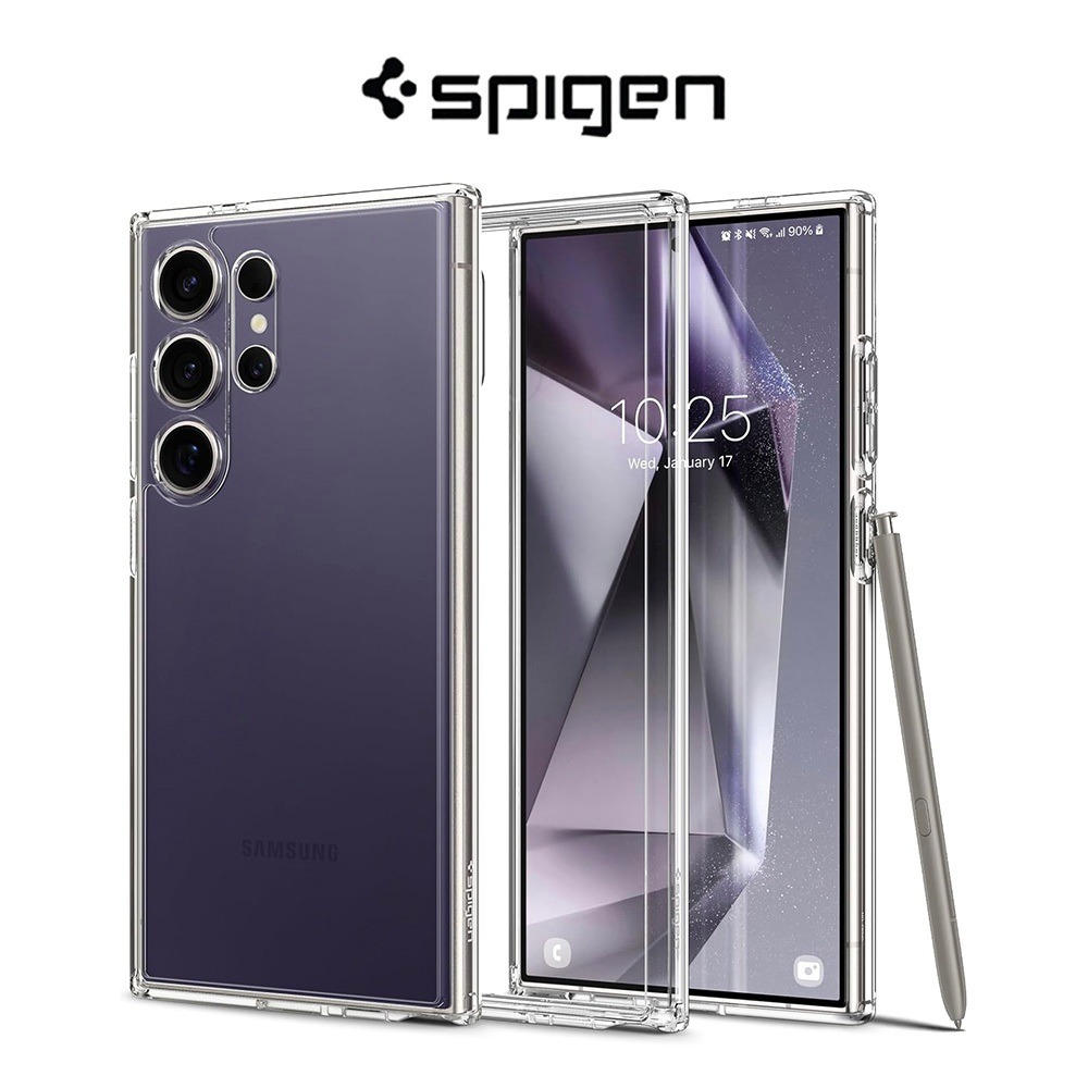 Spigen Ultra Hybrid Designed for Galaxy S24 Ultra Case (2024),  [Anti-Yellowing] [Military-Grade Protection] - Crystal Clear