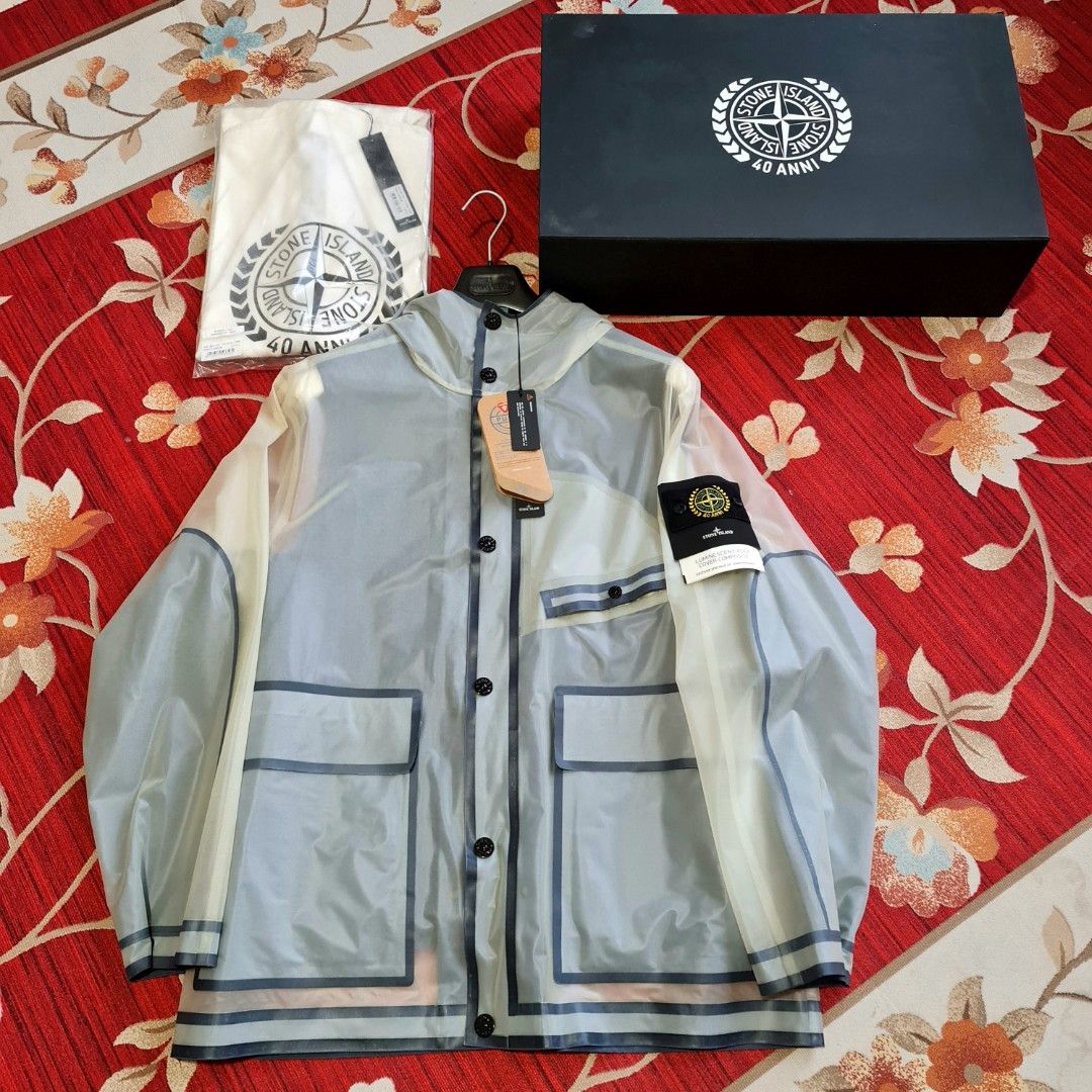 STONE ISLAND 40TH ANNIVERSARY LUMINESCENT POLY COVER COMPOSITE JACKET IN STOCK Men s Fashion Coats Jackets and Outerwear on Carousell
