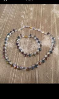 Swarovski crystals necklace & bracelet