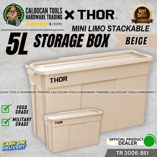 THOR 5L Mini Limo Stackable Storage Box (TR 3006-BEI)