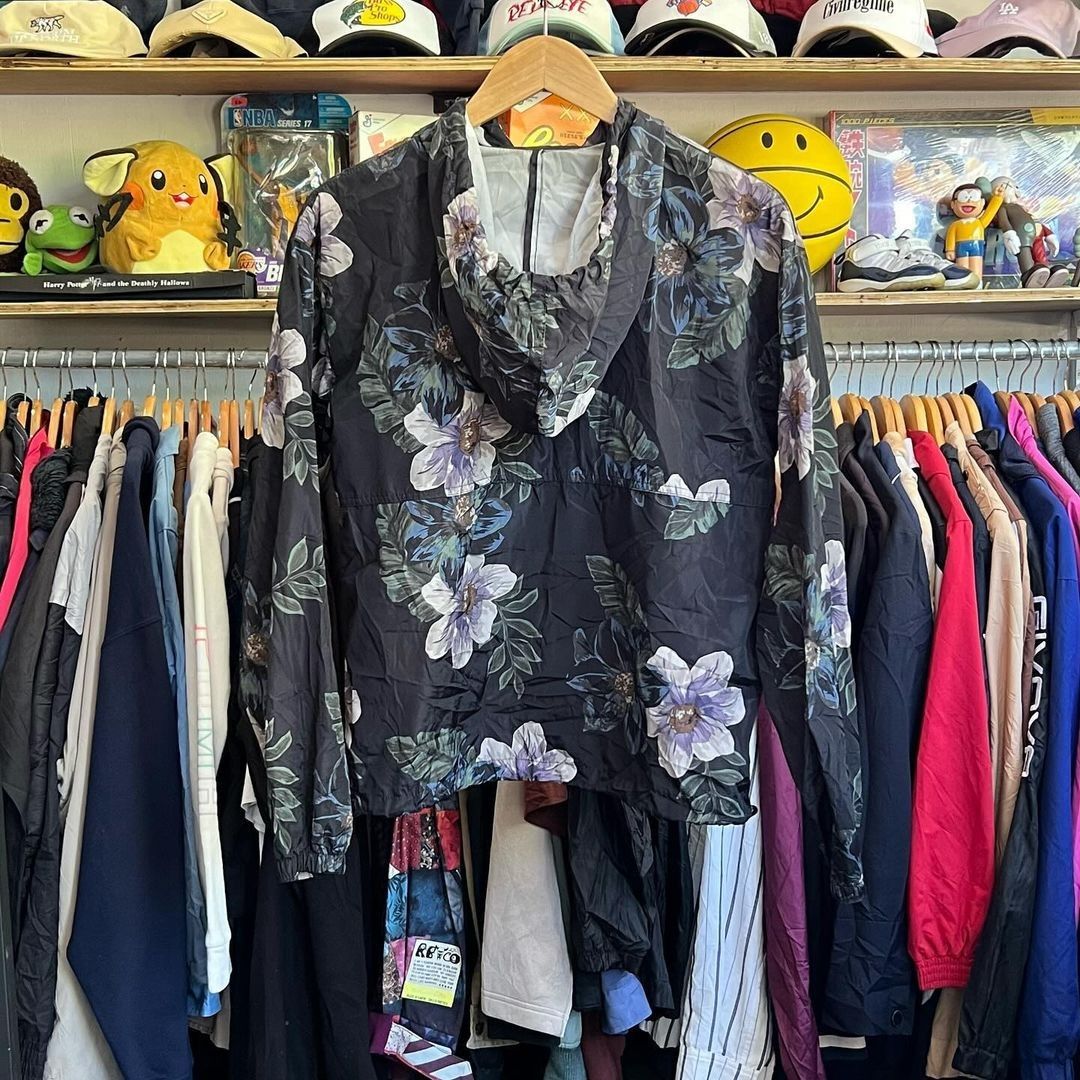 Thread and supply floral windbreaker on sale