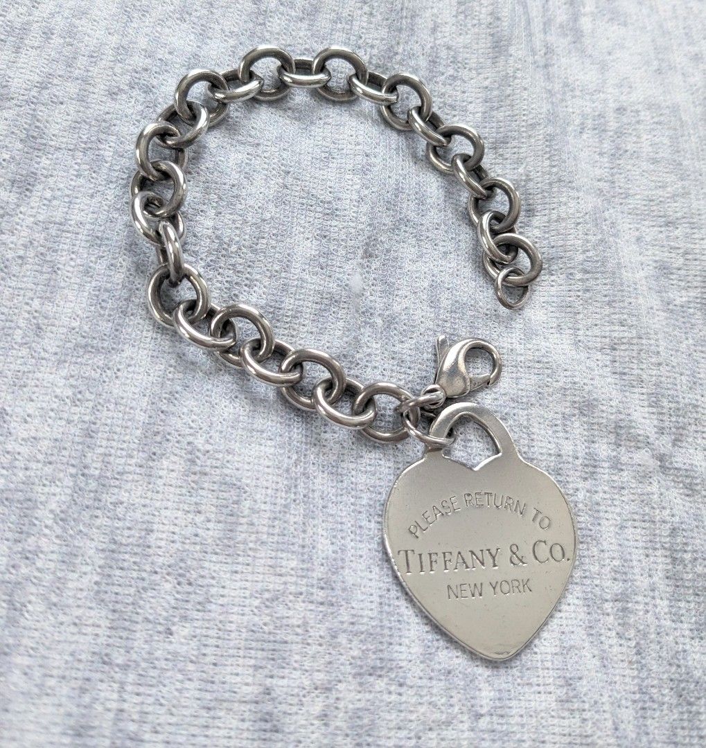 Tiffany Co 925 Silver Large Heart Tag