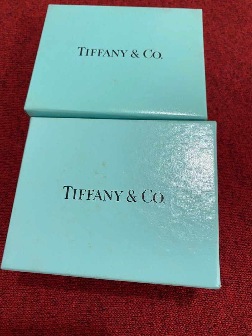 Tiffany & Co. Boxes (Category: Luxury Accessories) located in San Juan City. Submitted by peachgochujang (Listing ID 1285041078, Image 1). Description: Authentic Tiffany & Co. Boxes with ribbon for sterling silver bracelet and necklace. Php 650 each box.