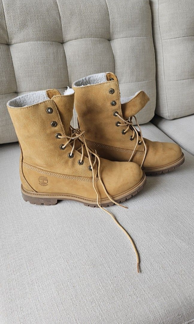 Timberland teddy sales fleece boots wheat